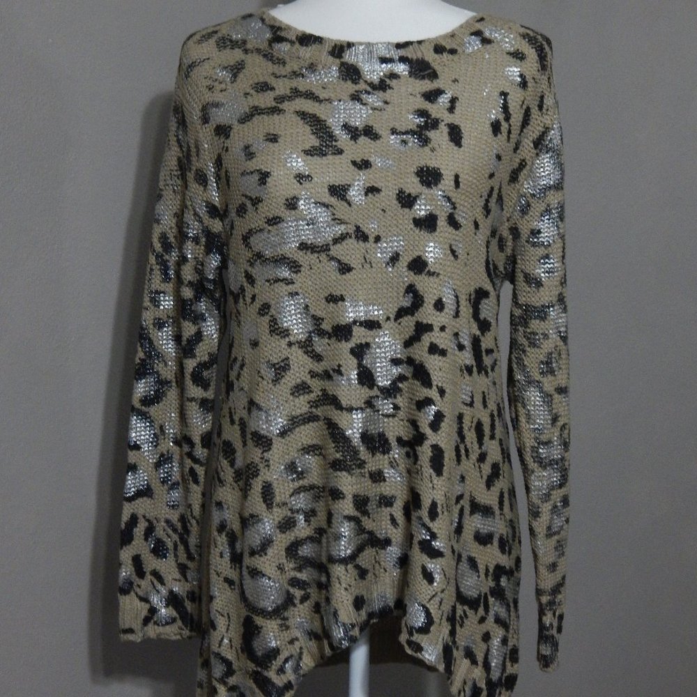 Leopard Print Tunic Sweater